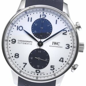 IWC IWC SCHAFFHAUSEN IW371446 ポルトギーゼ クロノグラフ 自動巻き メンズ 美品 箱・保証書付き_780773