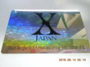 X JAPAN ファンクラブ会員証 ③ ホログラム加工 / YOSHIKI TOSHI Toshl HIDE PATA TAIJI HEATH SUGIZO