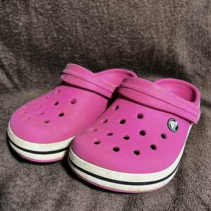 クロックス crocs クロックスサンダル ピンク20cm 子供用キッズサンダルJ1