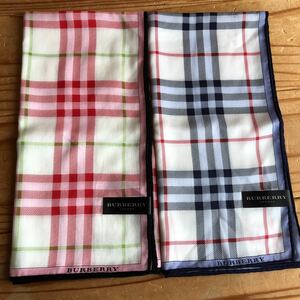 BURBERRY バーバリー バーバリーハンカチ ノバチェック 大判56㎝　2点セット