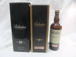 ☆ Ballantine’s バランタイン30年　空瓶　ウイスキー スコッチ　木箱　空き箱　保管品　箱あり
