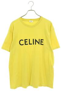 セリーヌバイエディスリマン CELINE by Hedi Slimane 2X681501F サイズ:M ルーズフィットロゴプリントTシャツ 中古 OM10