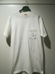 90年代製造 グッドウエアー ホワイト Tシャツ MADE IN USA サイズ M 身ごろ９４ｃｍ 古いものなのでノンクレームノンリターンでお願い