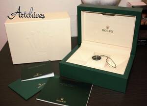 ☆BOX☆1円～☆ROLEX ロレックス 【純正現行品】☆ 内箱 外箱 緑BOX☆GMT-MASTERⅡ冊子付☆『VRB-93』