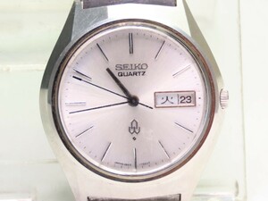 ■♪価格高騰! 資産価値！ 稼働 電池新品 メンズ ビンテージ 高級超レア！ SEIKO セイコー ３８クオーツ デイデート 3803-7010