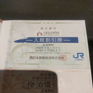 JR西日本優待券の京都鉄道博物館半額割引券1枚180円