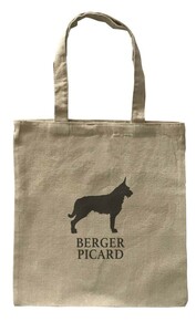 Dog Canvas tote bag/愛犬キャンバストートバッグ【Berger Picard dog/ピカルディ・シープドッグ】イヌ/ペット/シンプル/ナチュラル-59