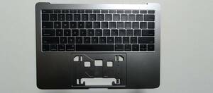 ★動作確認済み★Macbook Pro 2016、2017 13インチTouchbar非搭載モデルA1708用US配列キーボード及びパームレスト（スペースグレー色）