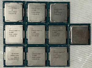 動作不良 CPU10枚セット(intel Core i5-7500 CPU X3枚+ intel Core i5-6500X7枚)ジャンク497