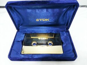 00590 【非売品】TDK ゴールドカセットテープ 化粧箱付き 販促品 当選品 貴重 レトロ アンティーク GOLD