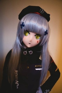 ドルフロ HK416 美少女 着ぐるみ マスク kigurumi フルヘッド 全頭 後頭部ありドールズフロントライン 少女前線