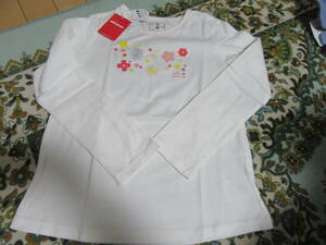新品ミキハウスリーナちゃん140センチ長袖Tシャツ日本製9570円を激安即決3400円春用等にも！