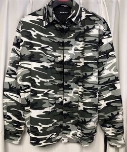 【未使用 定価22万 タグ付き】Balenciaga バレンシアガ padded overshirt jacket オーバーシャツジャケット カモフラージュ XL