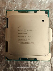 Intel Core i9-9960X SREZ4 16C 3.1GHz 22.00MB 165W L919E215