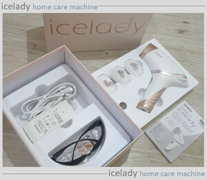 ★美品 サロン級・ムダ毛ケア用IPL光 美容器・脱毛器 アイスレディ/icelady 指・口元 スキンケア ワキ・ビキニライン 美肌エステ/白