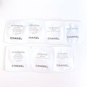 CHANEL シャネル コスメ スキンケア 試供品 サンプル エサンシエル 日焼け止めジェルクリーム ルブランセラム 美白美容液 ブルーセラム