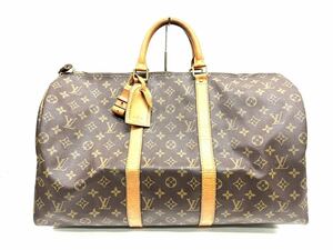 ★LOUIS VUITTON ルイヴィトン モノグラム キーポル 50 M41426ボストンバッグ 旅行鞄 トラベルバック 真贋済みT151-2