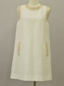 フォクシーブティック FOXEY BOUTIQUE ワンピース/ドレス Dress(Coquille) ピーチ 38サイズ オフホワイト レディース j_p F-L6936