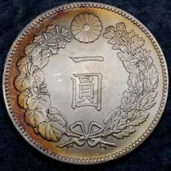 e85 明治11年 大日本 貿易銀 銀貨 貨幣 古錢 竜　コレクション　美品