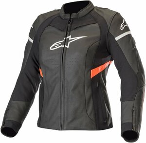 サイズ US 8 / EU 44 - ブラック/レッド - ALPINESTARS アルパインスターズ Stella 女性用 Kira レザー ジャケット