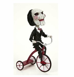 ★ソウ ビリー フィギュア Saw Billy With Tricycle Head Knocker Bobble Head NECA 首振り人形 TOY 三輪車 doll