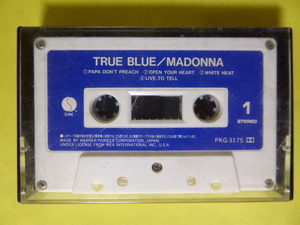 [m5934y k] カセットテープ　マドンナ／トゥルー・ブルー　MADONNA/TRUE BLUE　PKG-3175