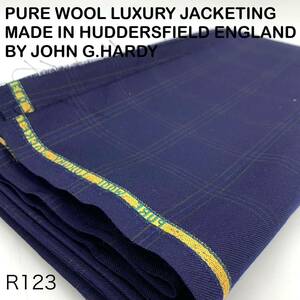 R123-3.2m PURE WOOL LUXURY JACKETING MADE IN HUDDERSFIELD ENGLAND BY JOHN G.HARDY