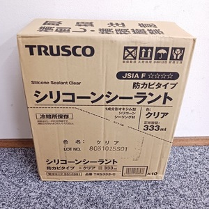【新品未使用】トラスコ TRUSCO シリコーンシーラント 防カビタイプ TRS333-C 10本x5箱セット 50本入り