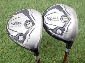 HONMA/ホンマ/本間 TW727 ツアーワールド 3W/15 YC75S・5W/18 YC85S 2本セット 中古