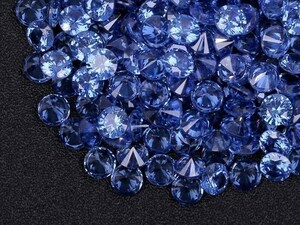 ★ブルーカラー キュービックジルコニア ルース 5mm おまとめて大量約100個セット 人工ダイヤモンド ラウンドブリリアントカット Nw72