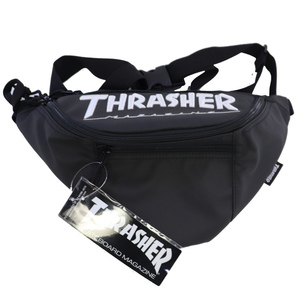 スラッシャー Coating Waist Bag ブラック×ホワイト #THR-145-9001 THRASHER 新品 未使用