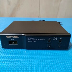 D08☆ BMB WT-4000 カラオケ機器 ワイヤレス マイク レシーバー 【通電OK 現状品】