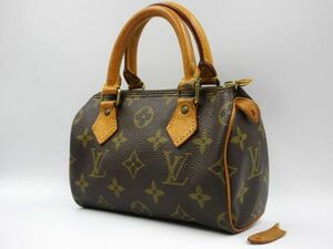 ●ジャンク品 LOUIS VUITTON ルイヴィトン ミニスピーディ モノグラム M41534 ハンドバッグ ミニバッグ TH0953 レディース ブラウン 女性用