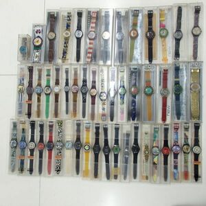 1円スタート 激レア 美品 swatch スウォッチ 大量 クオーツ 腕時計 50本セット まとめ 箱付き 30474 11-2