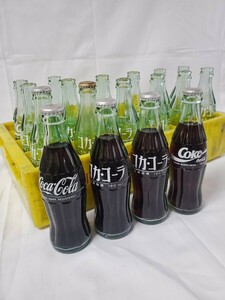 ヴィンテージ 昭和レトロ コカ・コーラ 空き瓶 190ml 駄菓子屋 ガラス容器 当時物 まとめて ケース付き★to-05