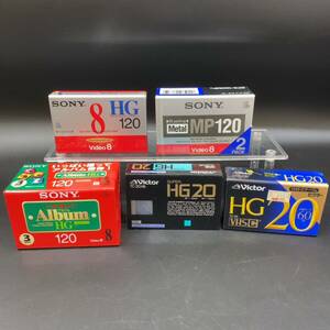 【未開封】8mm ビデオカセット テープ P6-120 SONY Victor HG MP ハイグレード 当時物 レトロ
