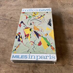 希少 未開封 VHS Miles Davis MILES IN PARIS マイルスデイビス コンサート ライブ Live JAZZ 1990年 USA版 ビデオ コレクション 引退品