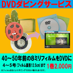 8ミリフィルム (4~5号)を DVD に ダビング