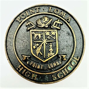 M363*antique*1950s*Point Loma High School*デコレート*プレート*壁掛け*USA*ビンテージ*アート*オブジェ*コレクション
