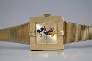 ヴィンテージ　レア　 美品　 BRADLEY 　 高級５石　 ミッキーマウス 時計　ブラッドレイ　ディズニー