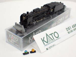 UH1623 KATO 2016-1 D51形498号機 蒸気機関車 Nゲージ 鉄道模型 動作不明 