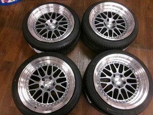 【未使用】 235/40R18 235/40/18 CHIRONシロン 9.5J タイヤホイールセット ホイール付き 岩槻