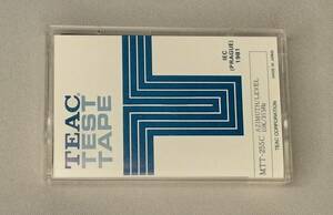 カセットテストテープ ティアック TEST TAPE TEAC ＭＴＴ-255C AZIMUTH/LEVEL 10K/315Hz Ser. No.3080032