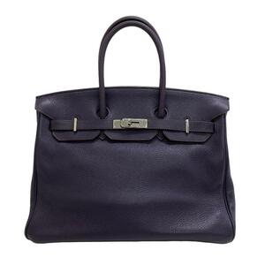 HERMES/エルメス □M バーキン35 カシス トリヨンクレマンス ハンドバッグ パープル レディース ブランド