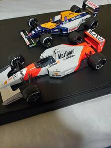 タミヤ　マクラーレンホンダMP4/7VSウィリアムズルノーFW14B 1/20スケール完成品