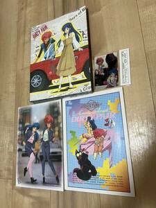 レア未使用少難有●ダーティペア ノート②冊＆バインダー＆ステッカー　昭和　レトロ　KEI & YURI DIRTY PAIR LOVELY ANGEL 高千穂遙