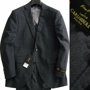 新品 スーツカンパニー 春夏 ウィンドウペン スーツ YA5(細身M) 【J50591】 170-8D SUIT COMPANY チェック シングル 背抜き ジャケット