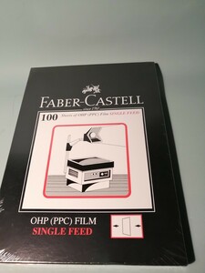 FABER-CASTELL　OHP用フィルム100枚　箱入り　1990年代　アメリカ　未開封在庫品　プロジェクター　映写機　フィルム　17B41e1