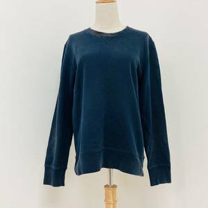 a01780 GAP ギャップ 長袖トレーナー 丸首 古着感 色落ち 良品 S ネイビー 綿100% シンプル USED 万能 上質 ベーシックカジュアルスタイル