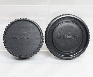 0328127 【良品 ミノルタ】 MINOLTA BC-1 MDマウント ボディキャップ ＆レンズリアキャップ